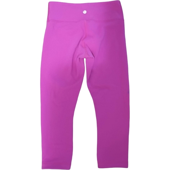 Lululemon Wunder Under Crop *Reversible Black / Paris Pink - Picture 6 of 8